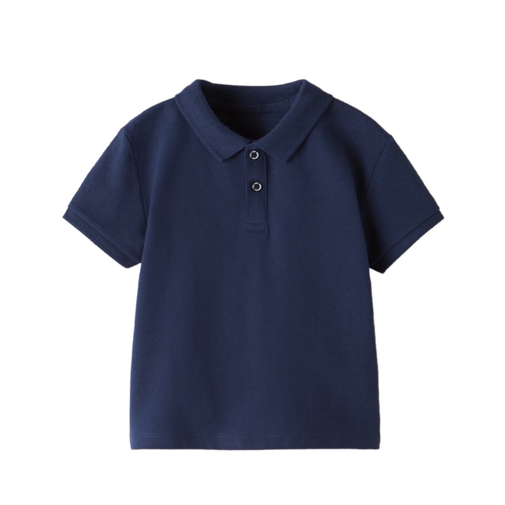 Zara Navy Blue Short Sleeve Polo